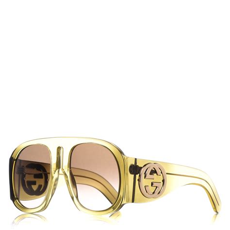 gucci big frame sunglasses|gucci oversized clear sunglasses.